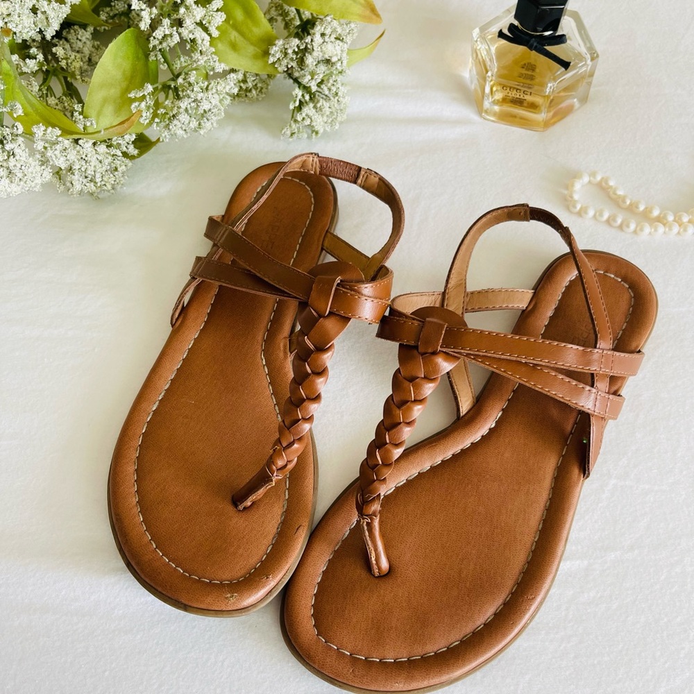 Faux Leather strappy sandals